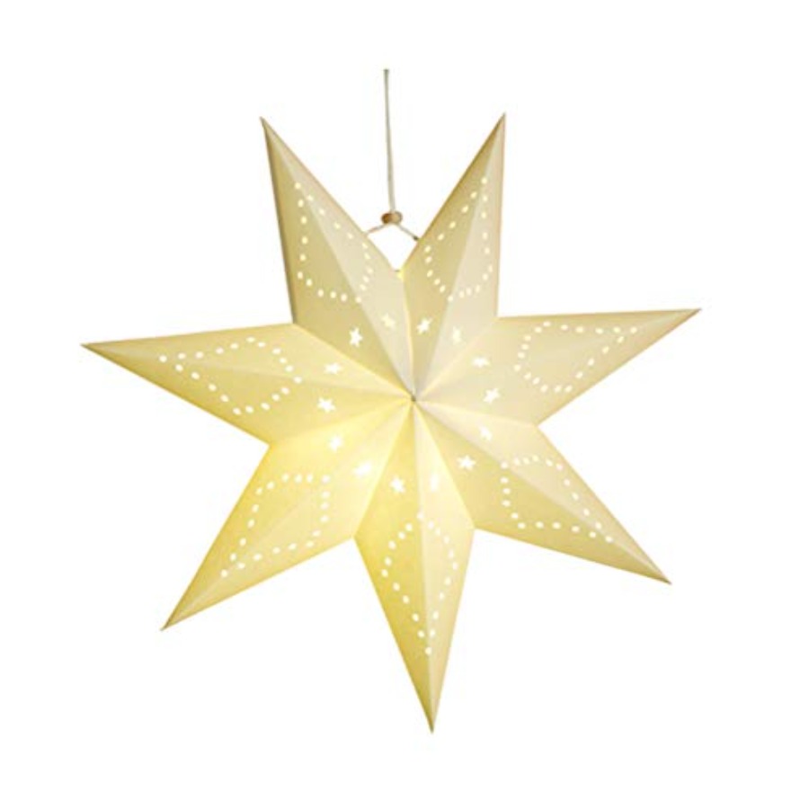 Star Tree Topper - Paper Star Lantern Lamp Shade Christmas