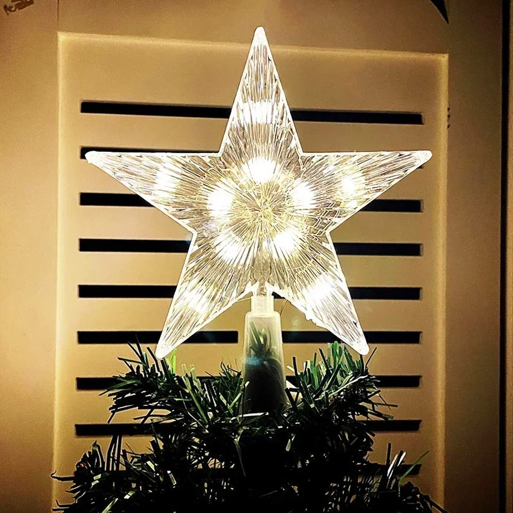 15CM LED Christmas Tree Orname - Star Tree Topper 评论和价格