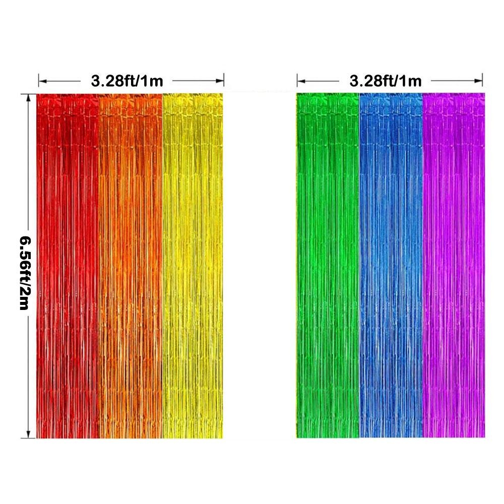 Party Backdrop Fringe Tinsel C - Tinsel Garland Decoration 评论和价格