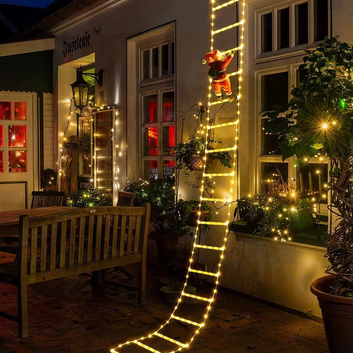 LED Ladder Light for Santa Cla - Christmas Lights Outdoor 评论和价格