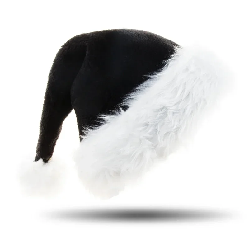 Unisex Xmas Black Plush Christ - Santa Hat Plush 评论和价格