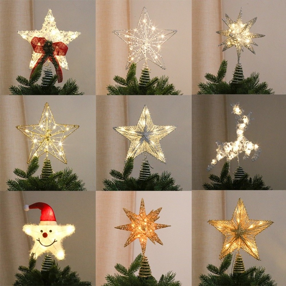 3D Glitter Star Christmas Tree - Star Tree Topper 评论和价格