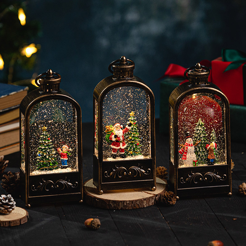 Christmas Decorations Wind Lan - Snow Globe Musical 评论和价格