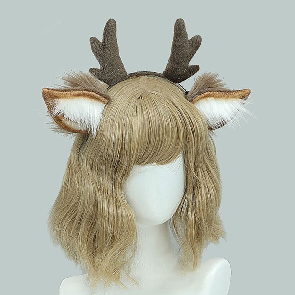 Unisex Deer Ears Reindeer Antl - Reindeer Antlers Headband 评论和价格