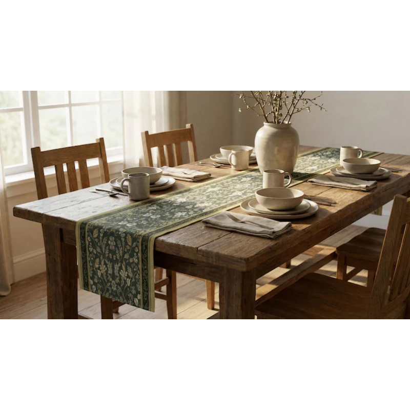 VIKAMA Art Deco Floral Table R - Christmas Table Runner 评论和价格