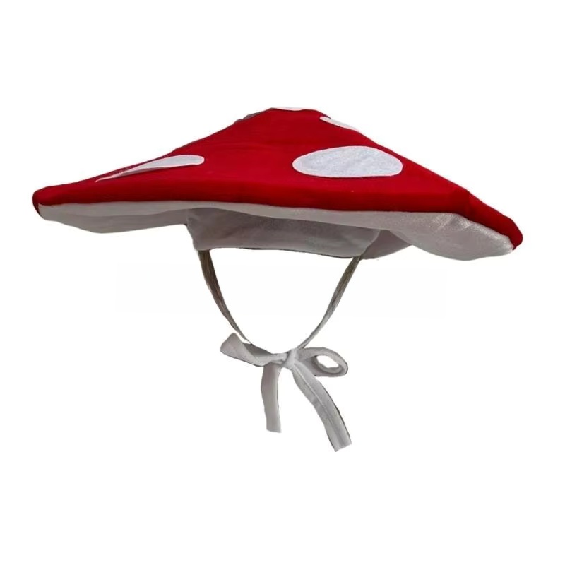 Mushroom Hat For Halloween Cos - Santa Hat Plush 评论和价格