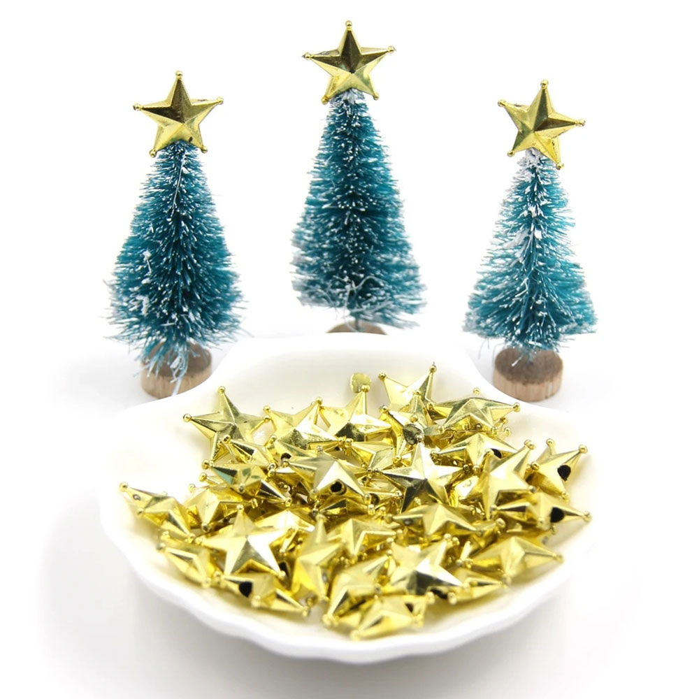10PCS 2Sizes DIY Gold Star Top - Star Tree Topper 评论和价格
