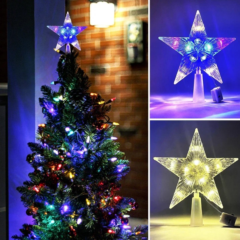Glowing Christmas 15cm Tree To - Star Tree Topper 评论和价格