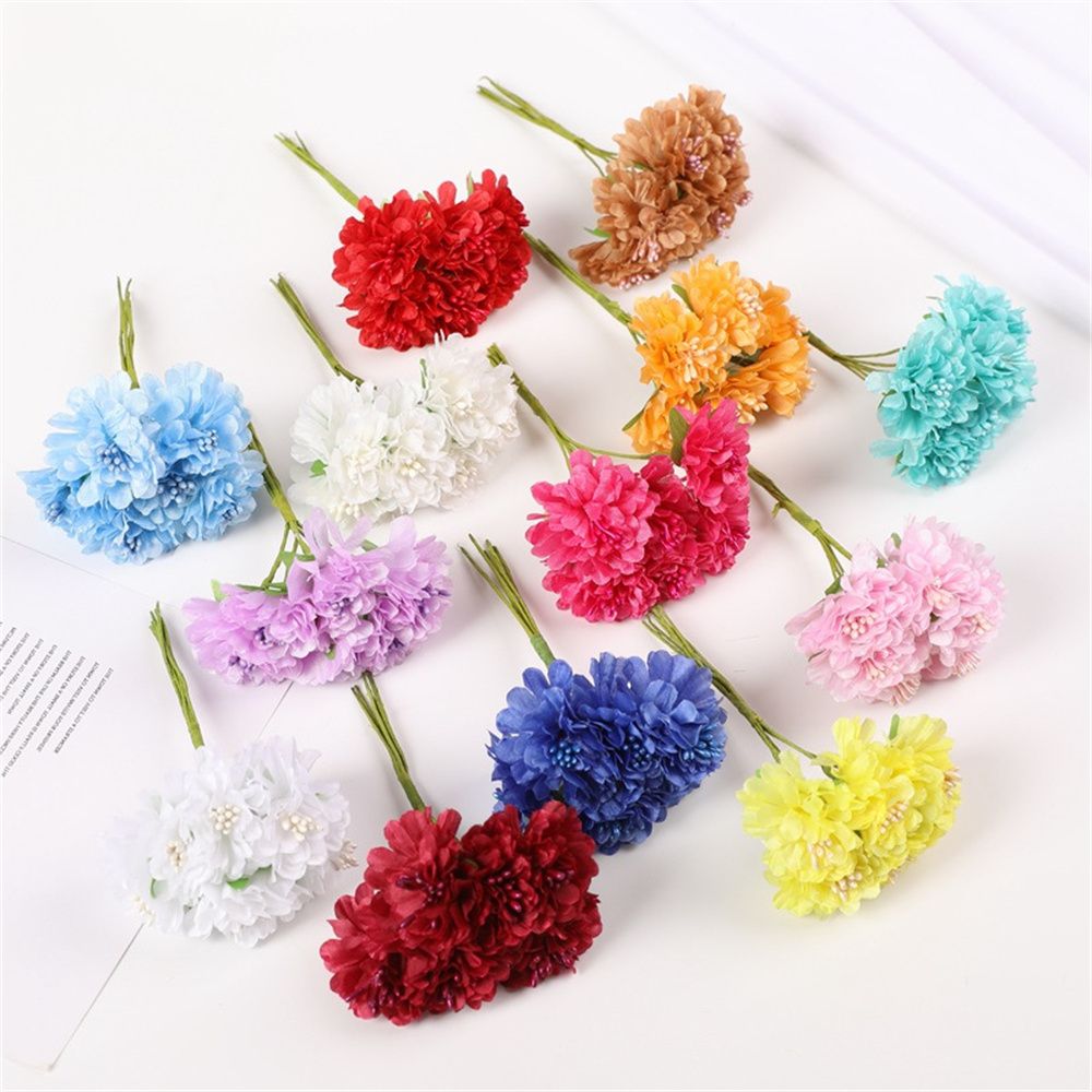 18PCS Artificial Flowers Bouqu - Christmas Wreath Fake 评论和价格
