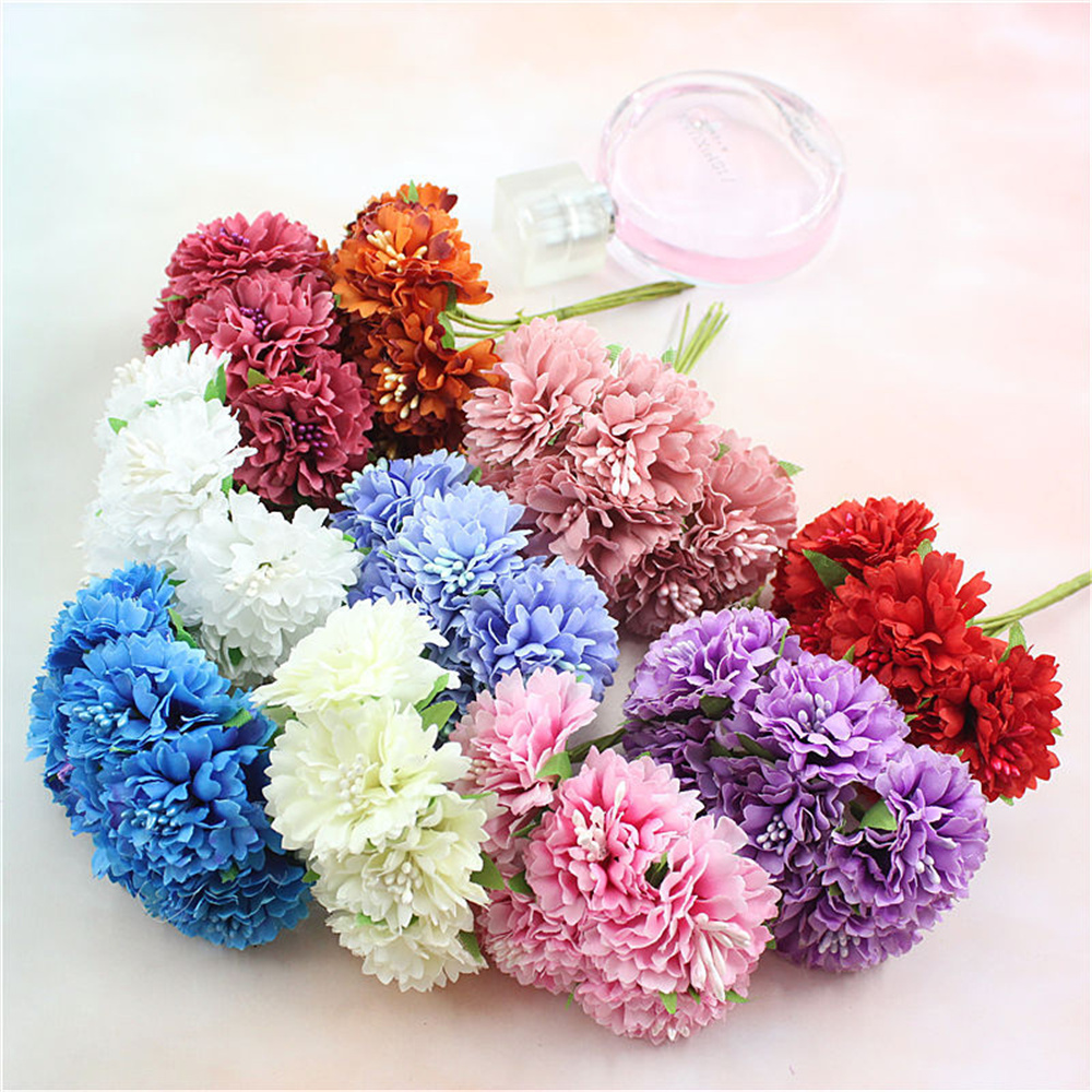 18PCS Artificial Flowers Bouqu - Christmas Wreath Fake 评论和价格