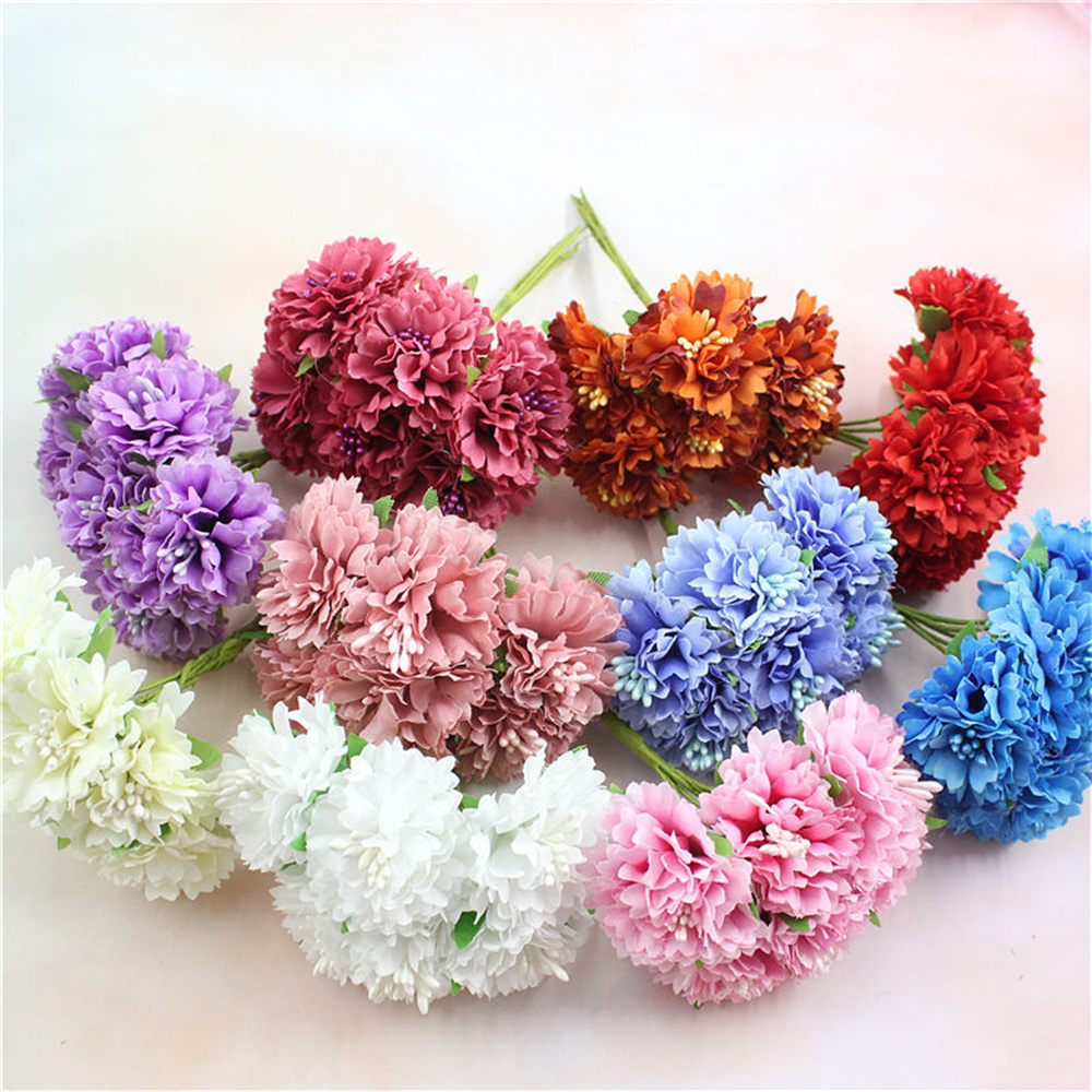 18PCS Artificial Flowers Bouqu - Christmas Wreath Fake 评论和价格