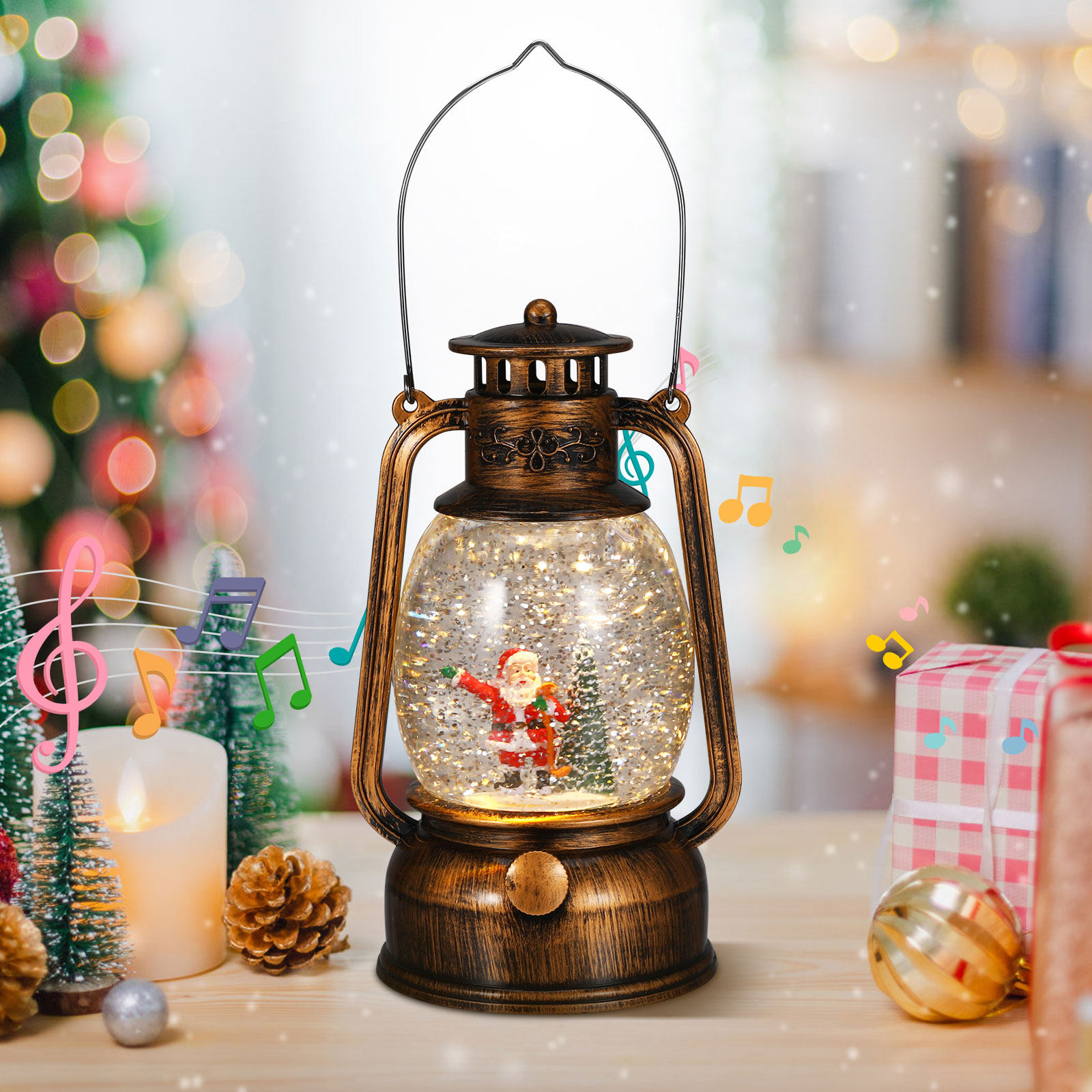Lighted Musical Snow Globe Lan - Snow Globe Musical 评论和价格