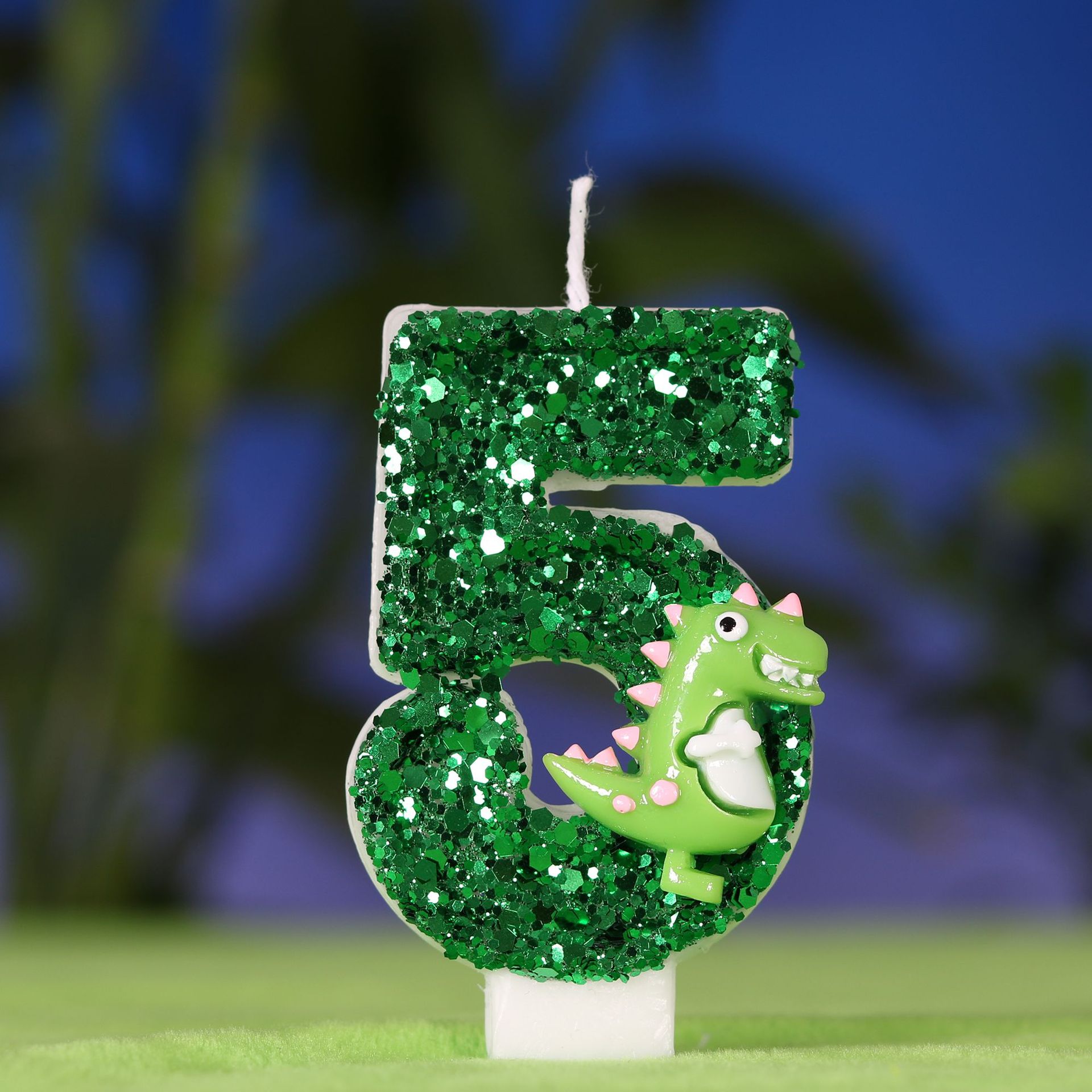 Cartoon Dinosaur Digital Birth - Holiday Candle Set 评论和价格