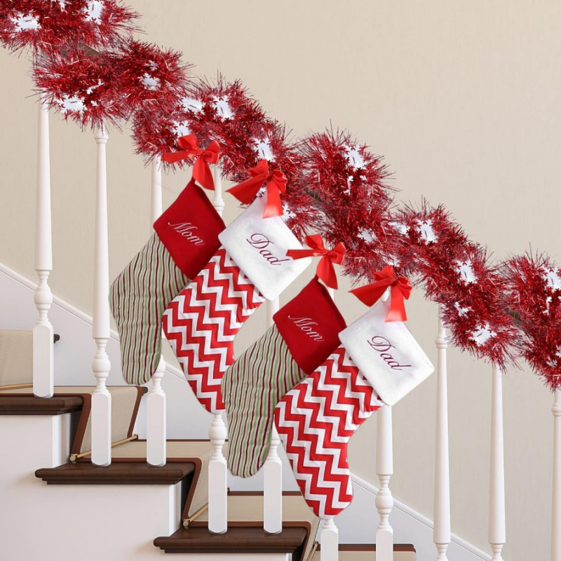 1pc Christmas Tinsel Snowflake - Tinsel Garland Decoration 评论和价格