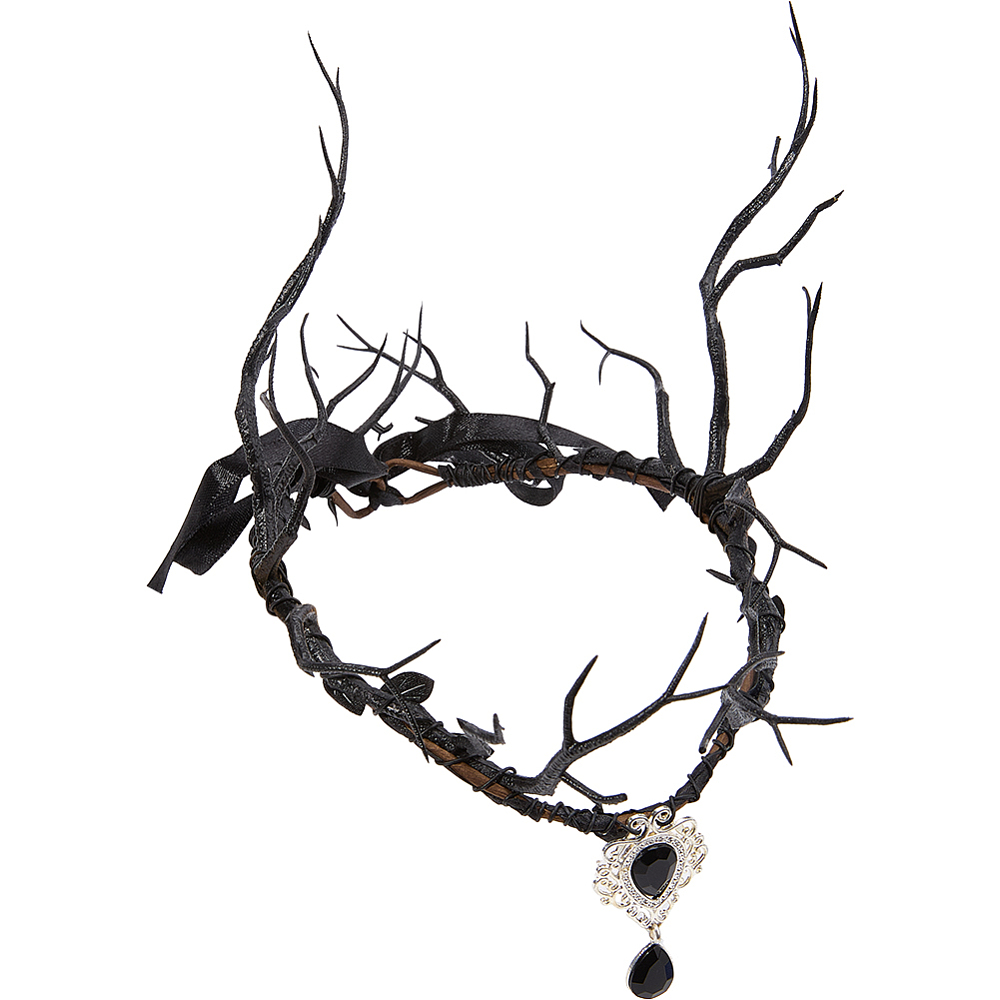 Black Fairy Headpiece Dark Rei - Reindeer Antlers Headband 评论和价格