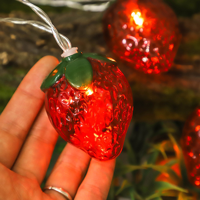6.5FT 10LEDS Strawberry String - Led Fairy String Lights 评论和价格