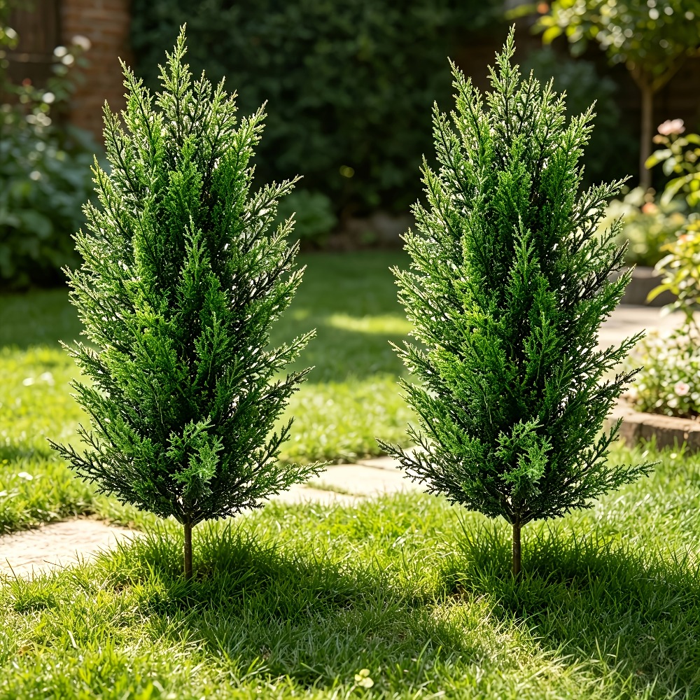 2PC Outdoor Artificial Pine Tr - Christmas Tree Artificial 评论和价格