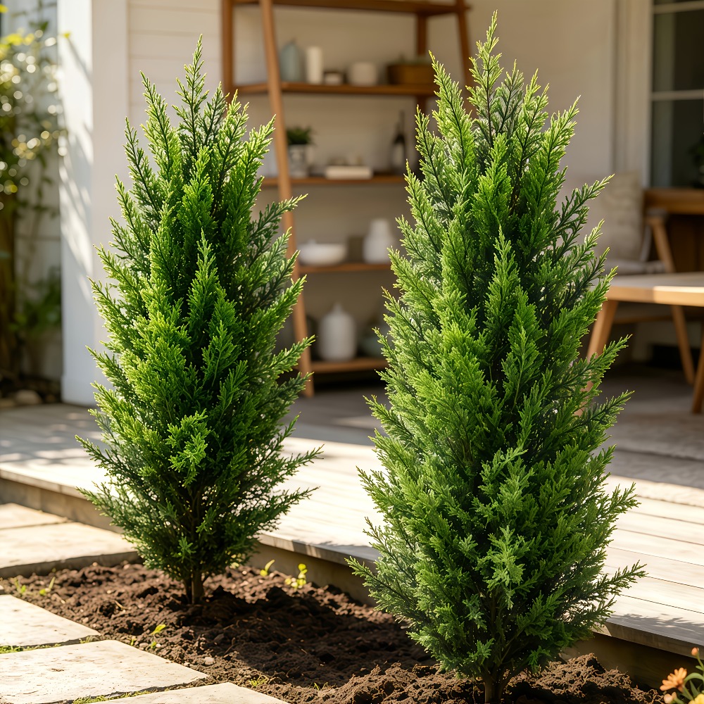 2PC Outdoor Artificial Pine Tr - Christmas Tree Artificial 评论和价格