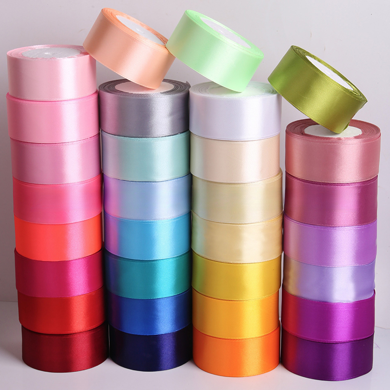 1Roll Satin Ribbon 4cm 25Yards - Ribbon Bow Gift 评论和价格