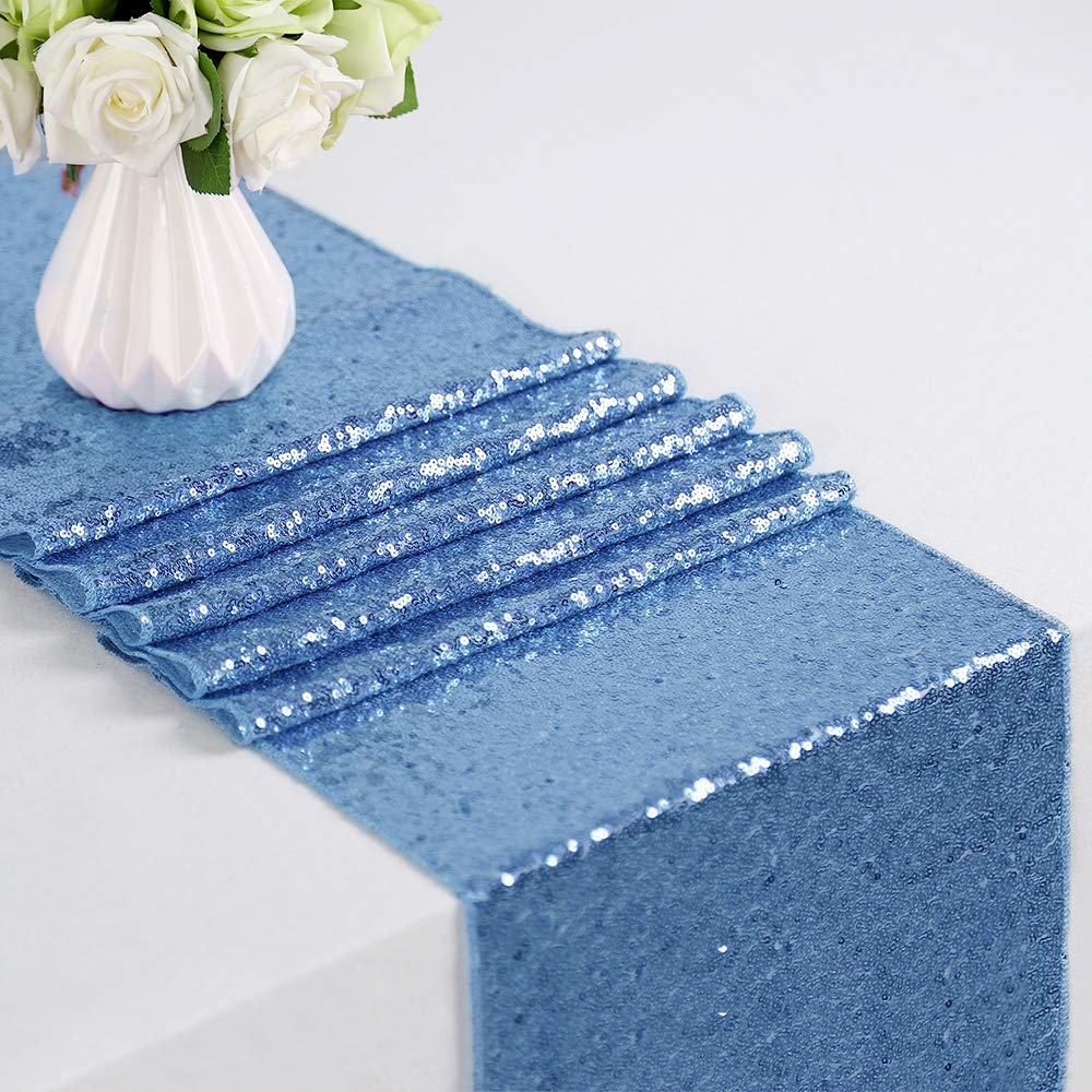 4pcs Glitter Sequin Table Runn - Christmas Table Runner 评论和价格