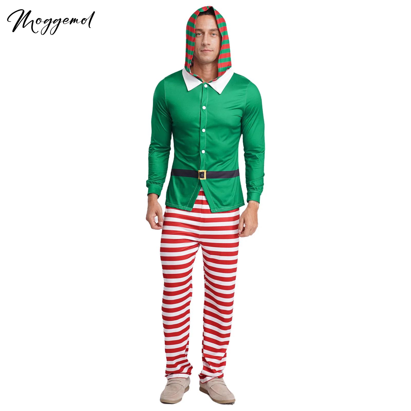 Mens Christmas Elf Pajamas Par - Elf Costume Christmas 评论和价格
