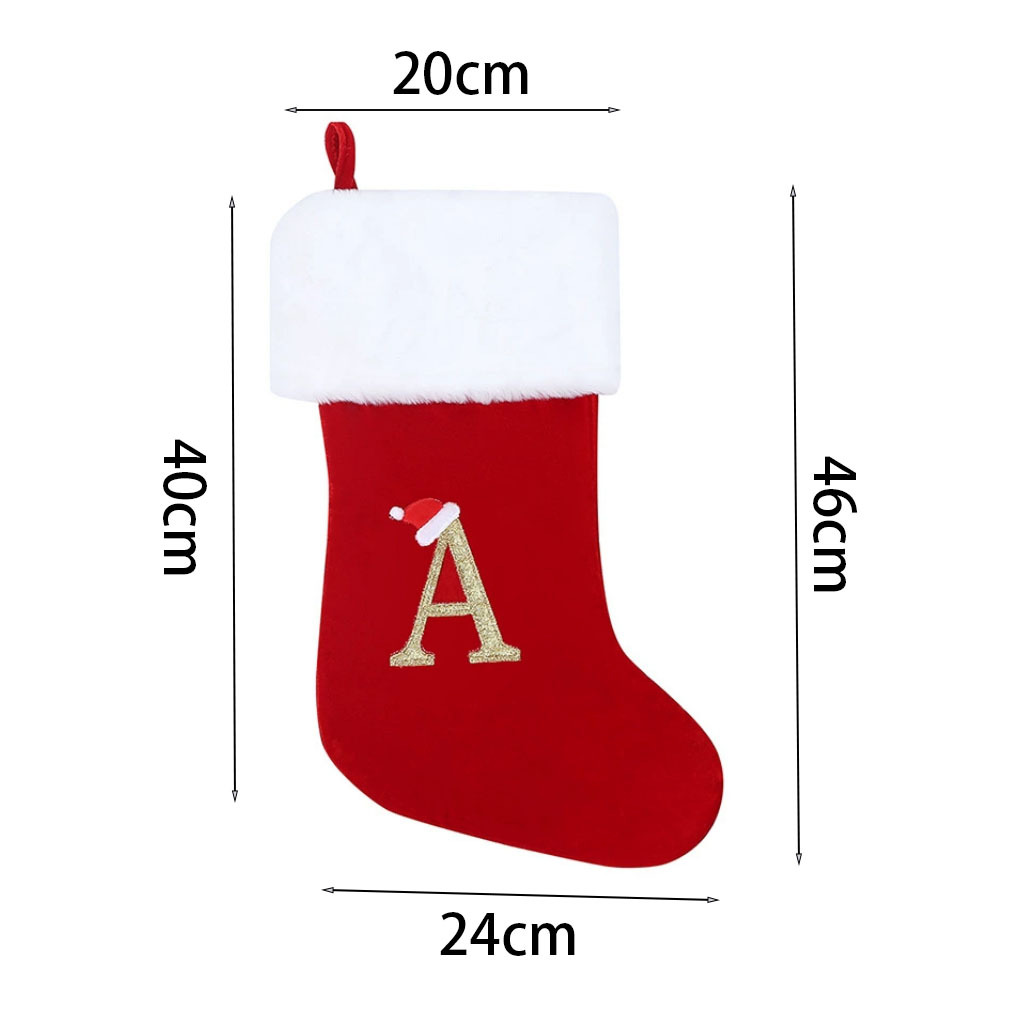 New Creative Alphabet Christma - Christmas Stocking Hanging 评论和价格