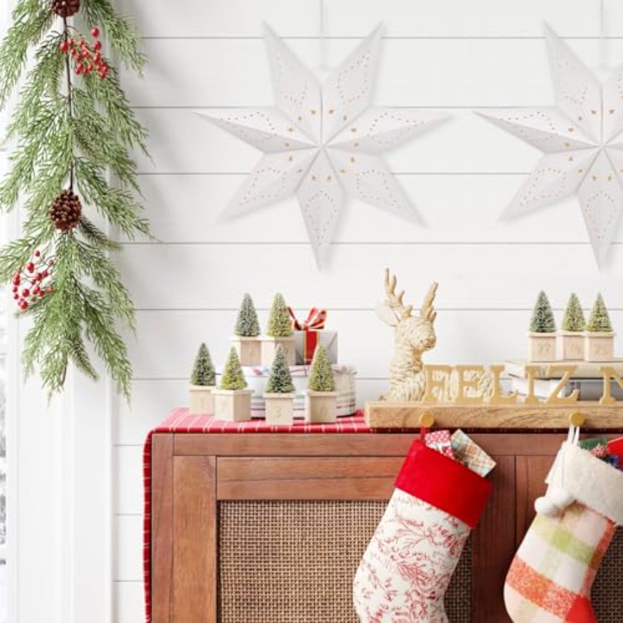 Paper Star Lantern Lamp Shade  - Star Tree Topper 评论和价格