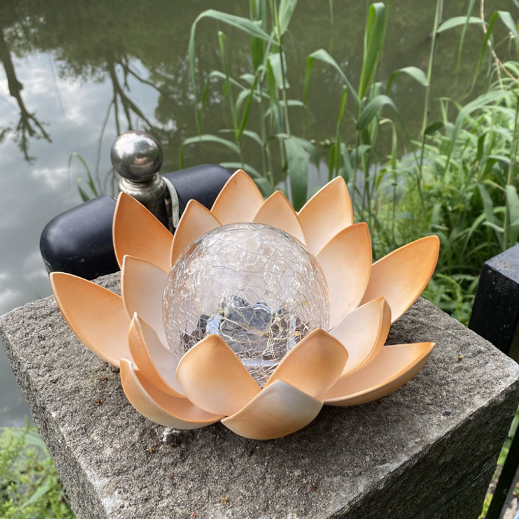 Lotus Shaped Garden Solar Ligh - Christmas Lights Outdoor 评论和价格