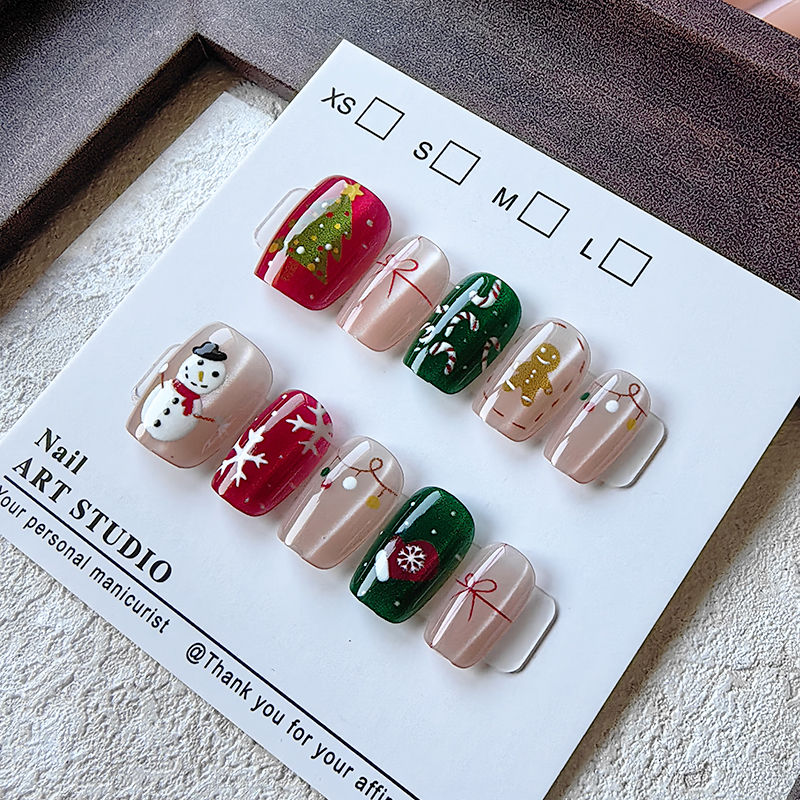 10 Pcs Christmas Half Handmade - Christmas Tree Artificial 评论和价格