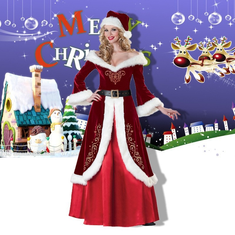 Santa Claus Costume Women Men  - Elf Costume Christmas 评论和价格
