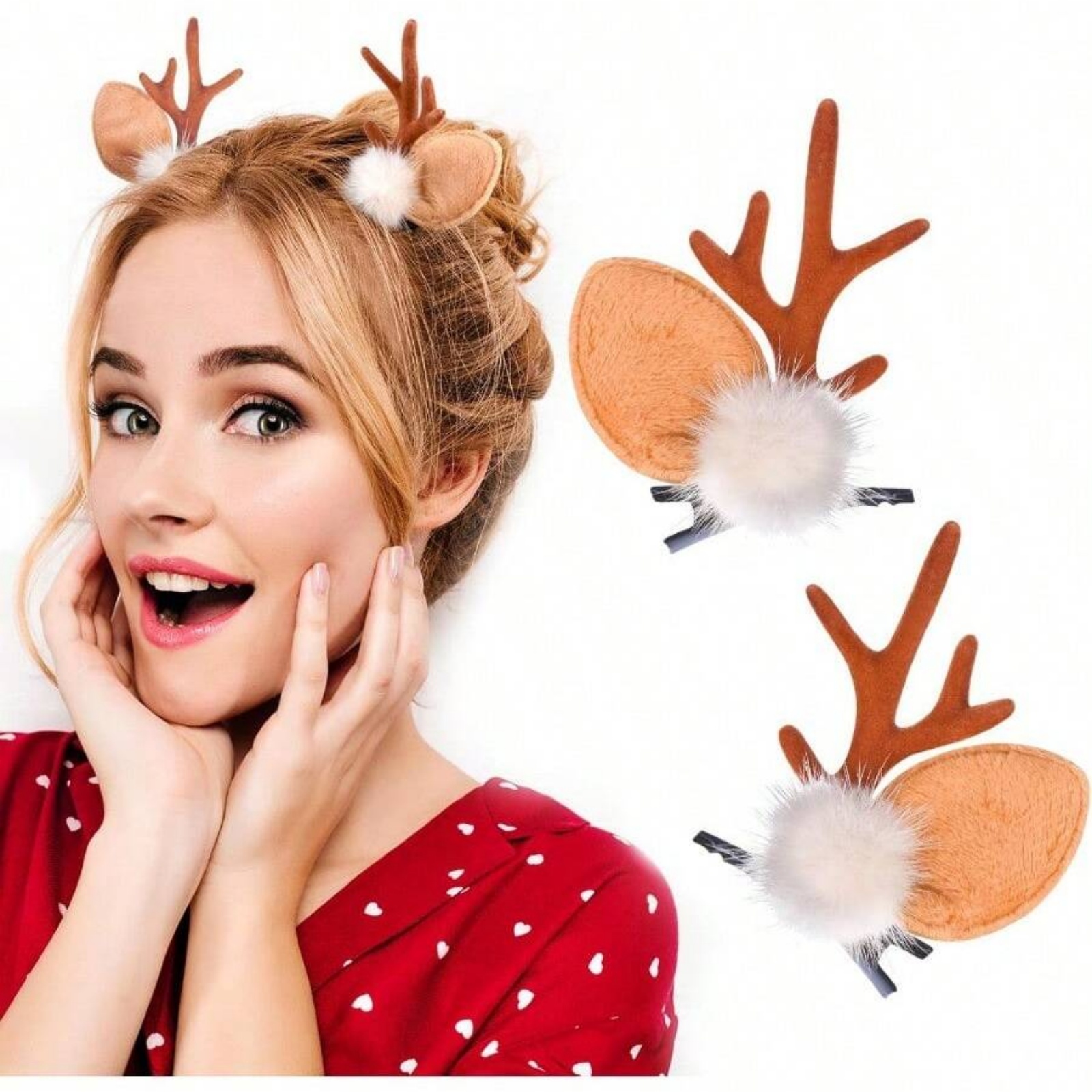 2pcs Christmas Reindeer Antler - Reindeer Antlers Headband 评论和价格