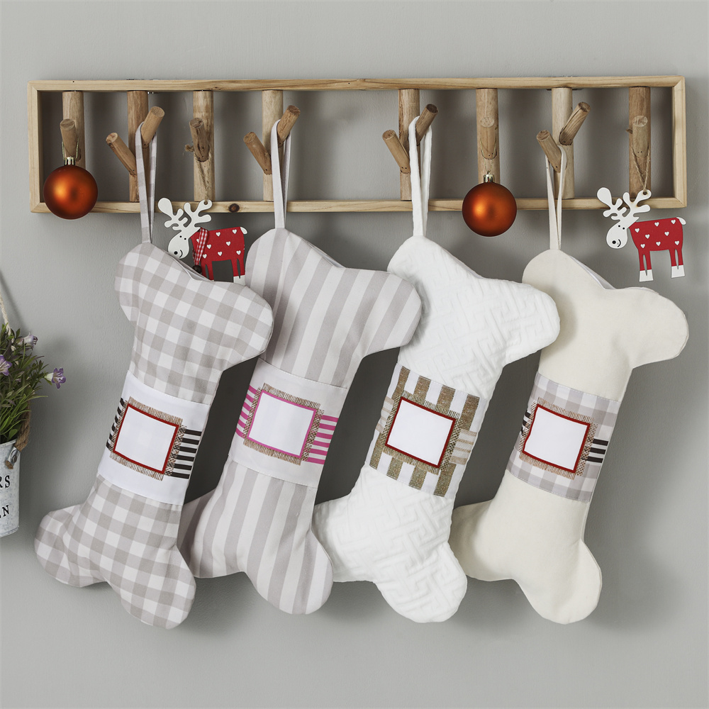 Plaid Pet Christmas Stocking F - Christmas Stocking Hanging 评论和价格